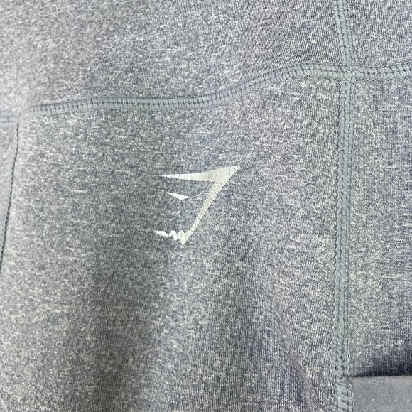 Gymshark Sleek Sculpture 2.0 Mesh Insert Leggings In Blue Steel Gray S - Picture 4 of 10